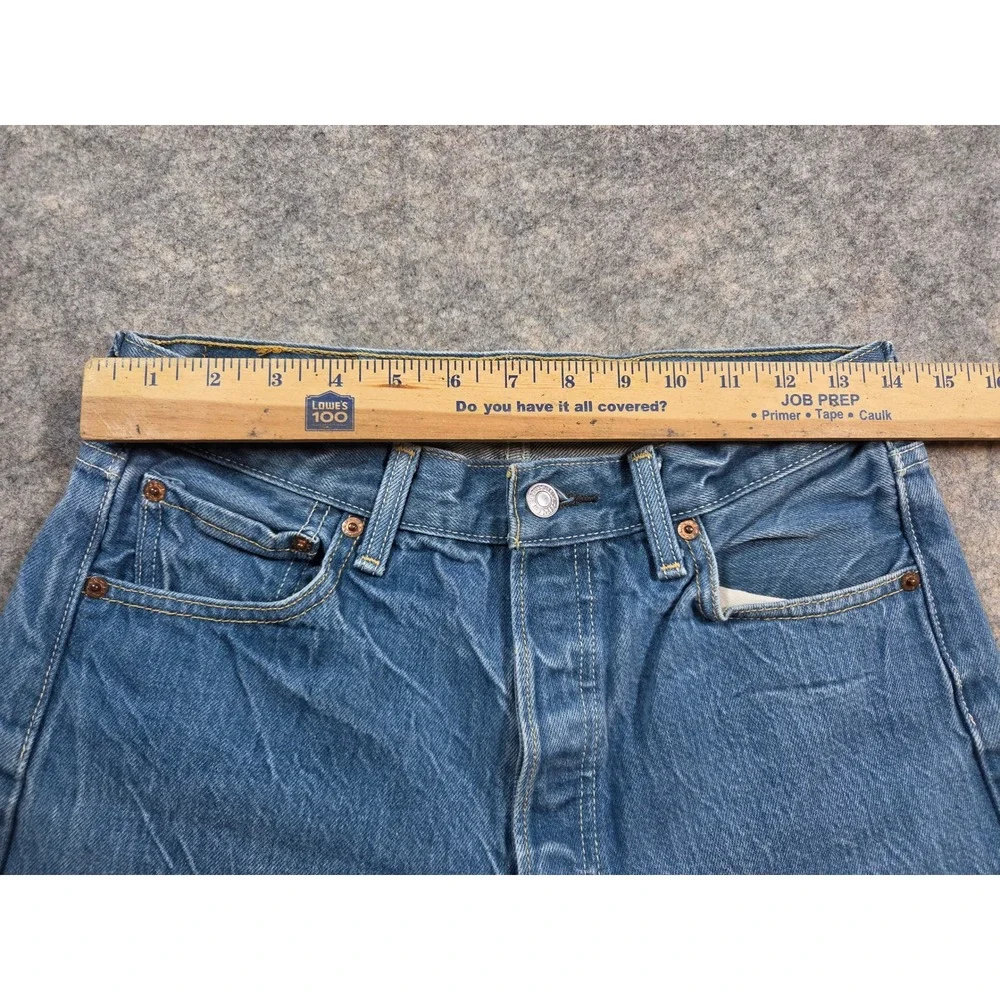 Levis 501XX Original Straight Fit Jeans Mens 31x34 Blue Denim Button Fly Medium